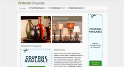Desktop Screenshot of kirklands-coupon.com